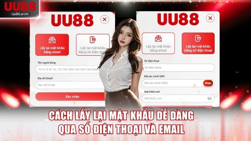 Cách lấy lại mật khẩu dễ dàng qua số điện thoại và email